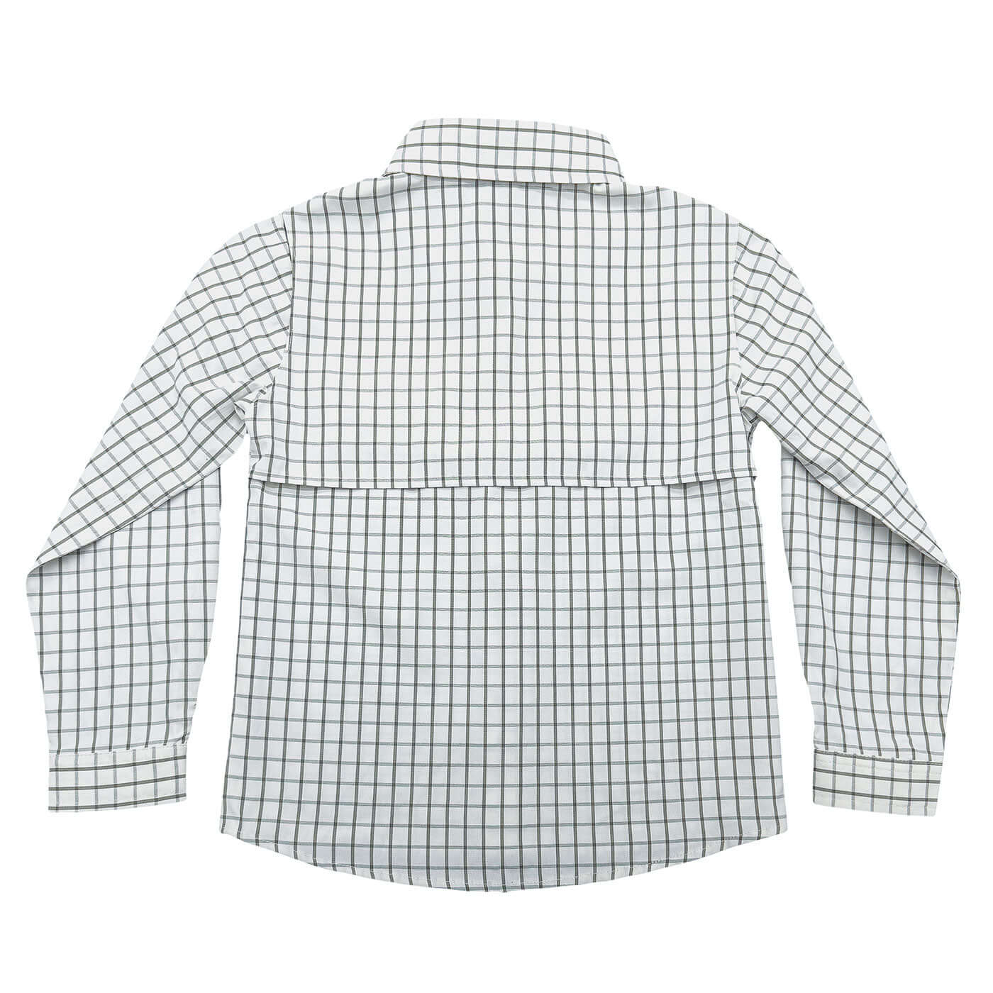 Fishing Shirt Olive & White Plaid