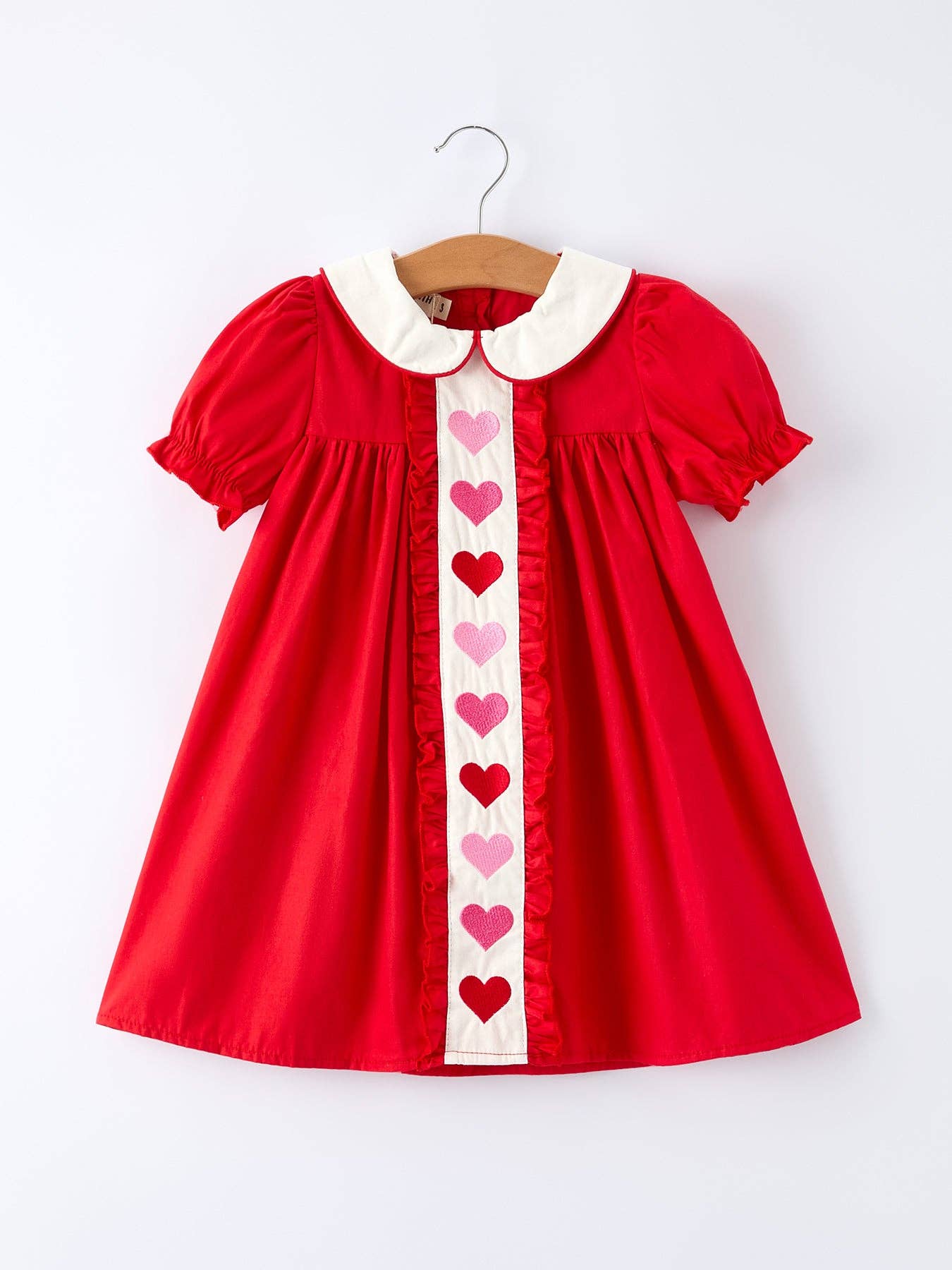 Red Ruffle Heart Dress Valentine