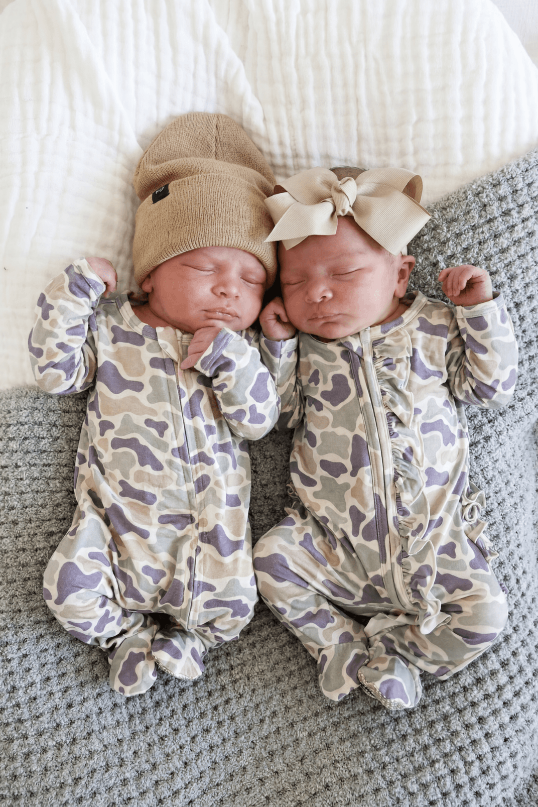 Camo Cutie Zipper Footie