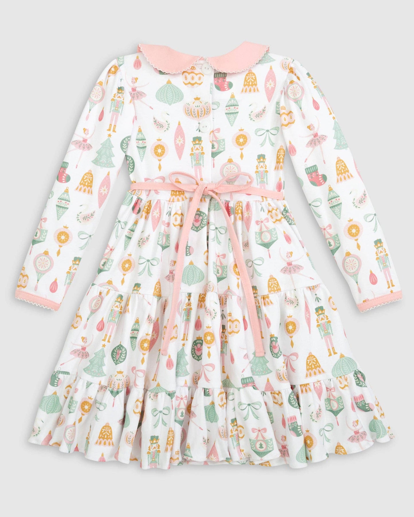Christmas Ornaments Print Swing Dress: 4/5