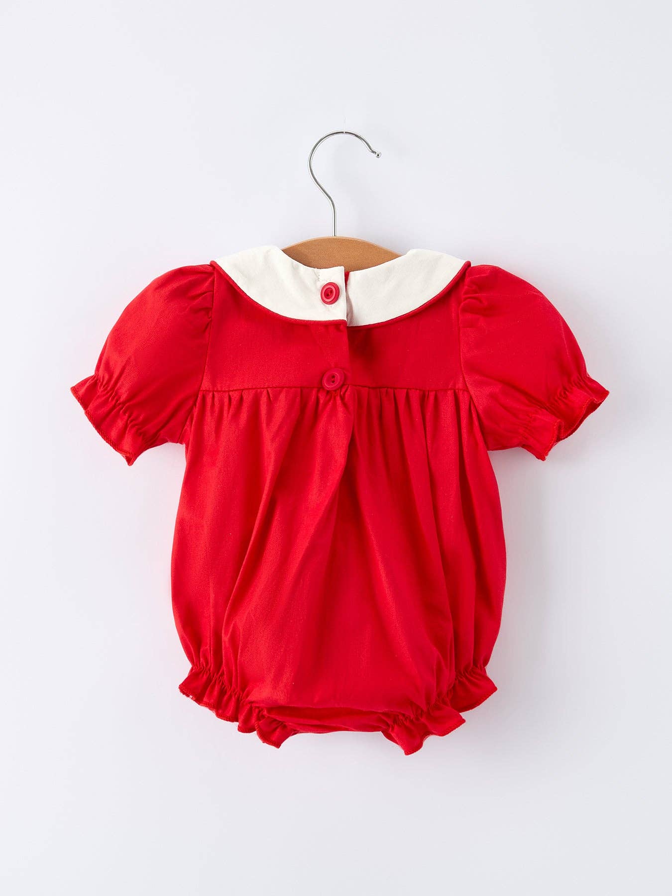 Red Ruffle Heart Romper Valentine