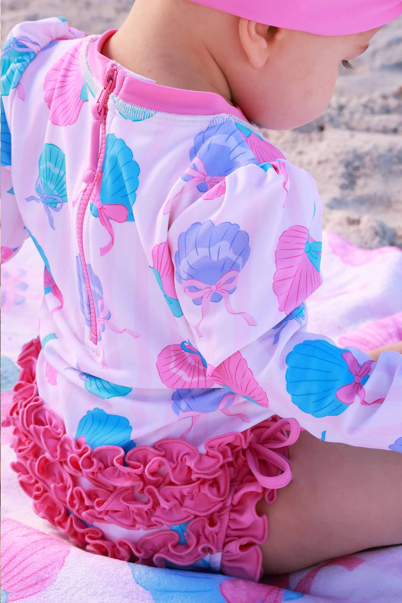 LS Swim With Ruffle Bottom | Seaside