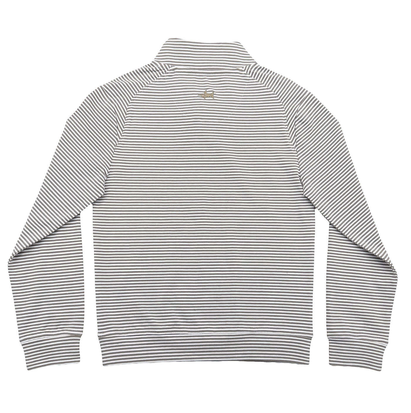 Collins Quarter Zip Khaki Stripe