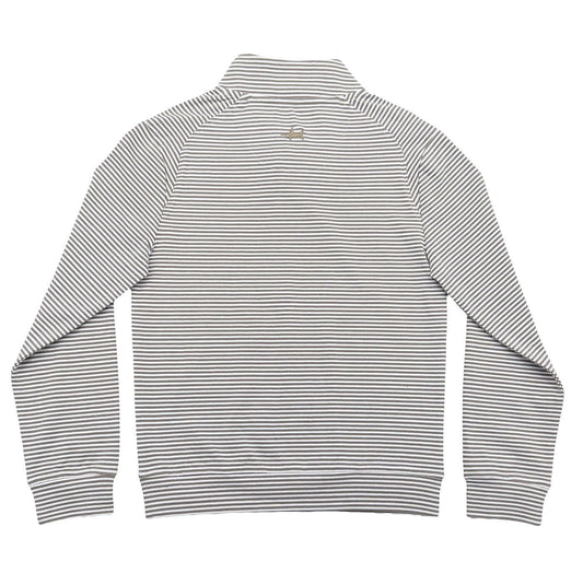 Collins Quarter Zip Khaki Stripe