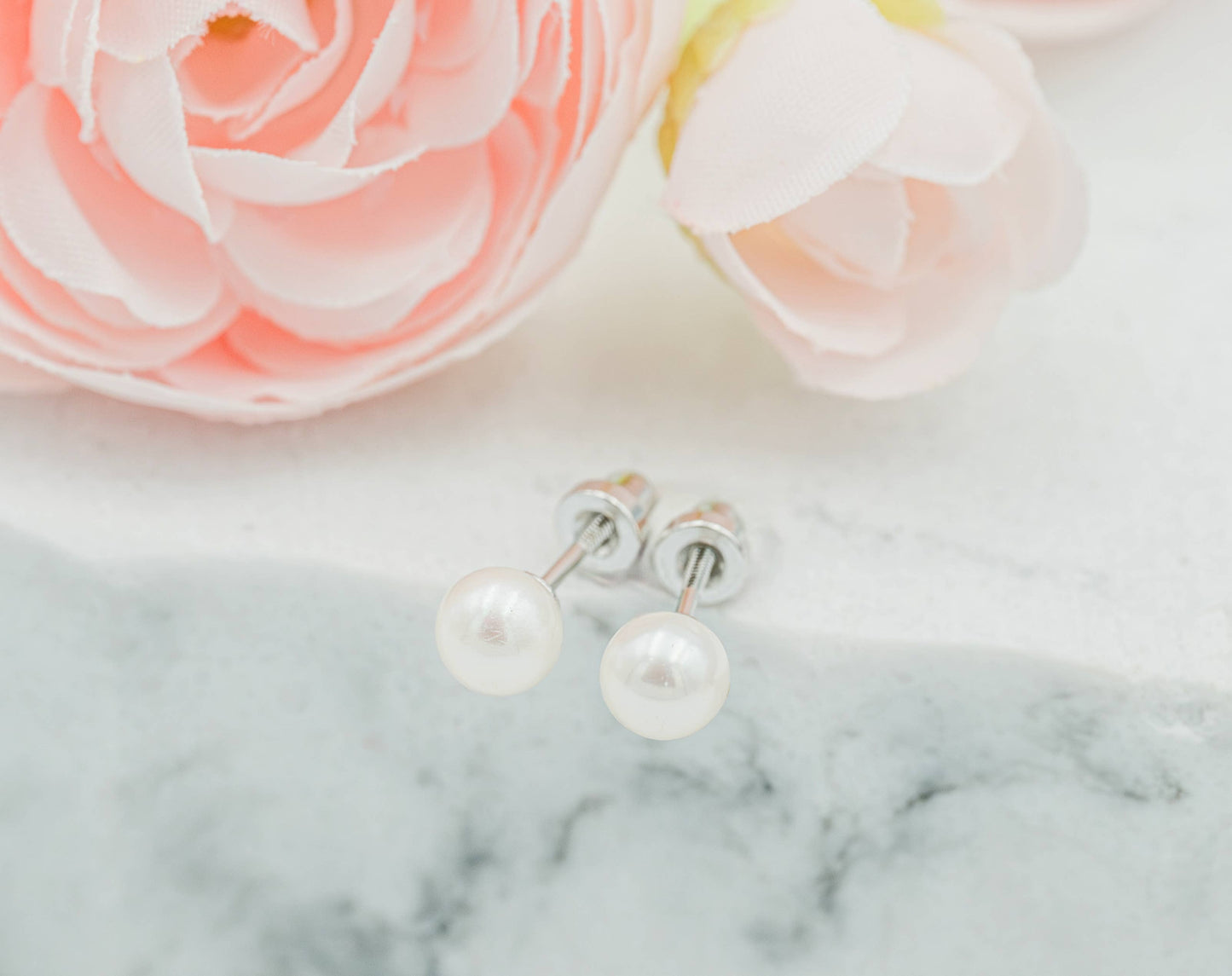 Sterling Silver Pearl Earrings