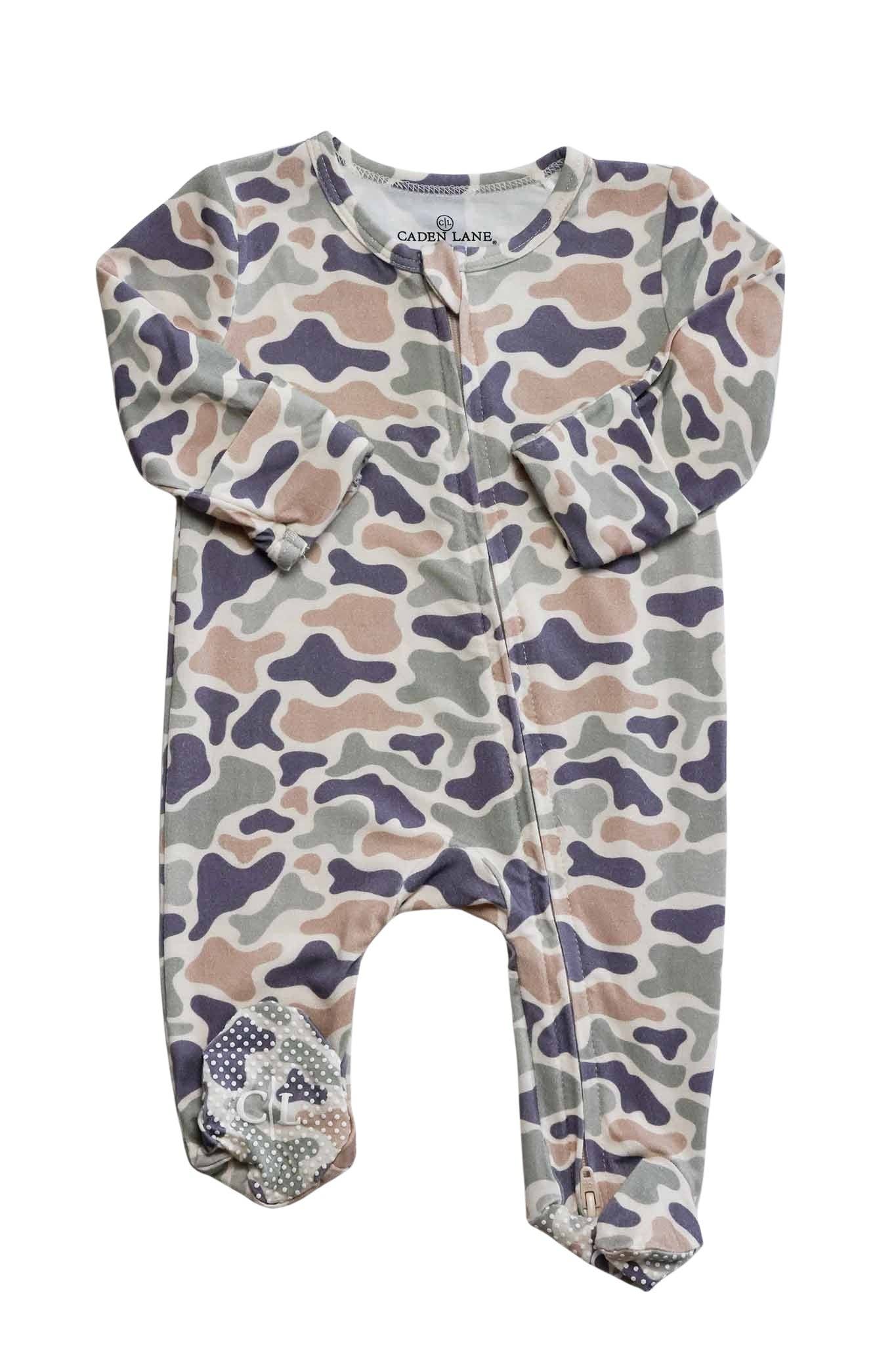 Camo Cutie Zipper Footie