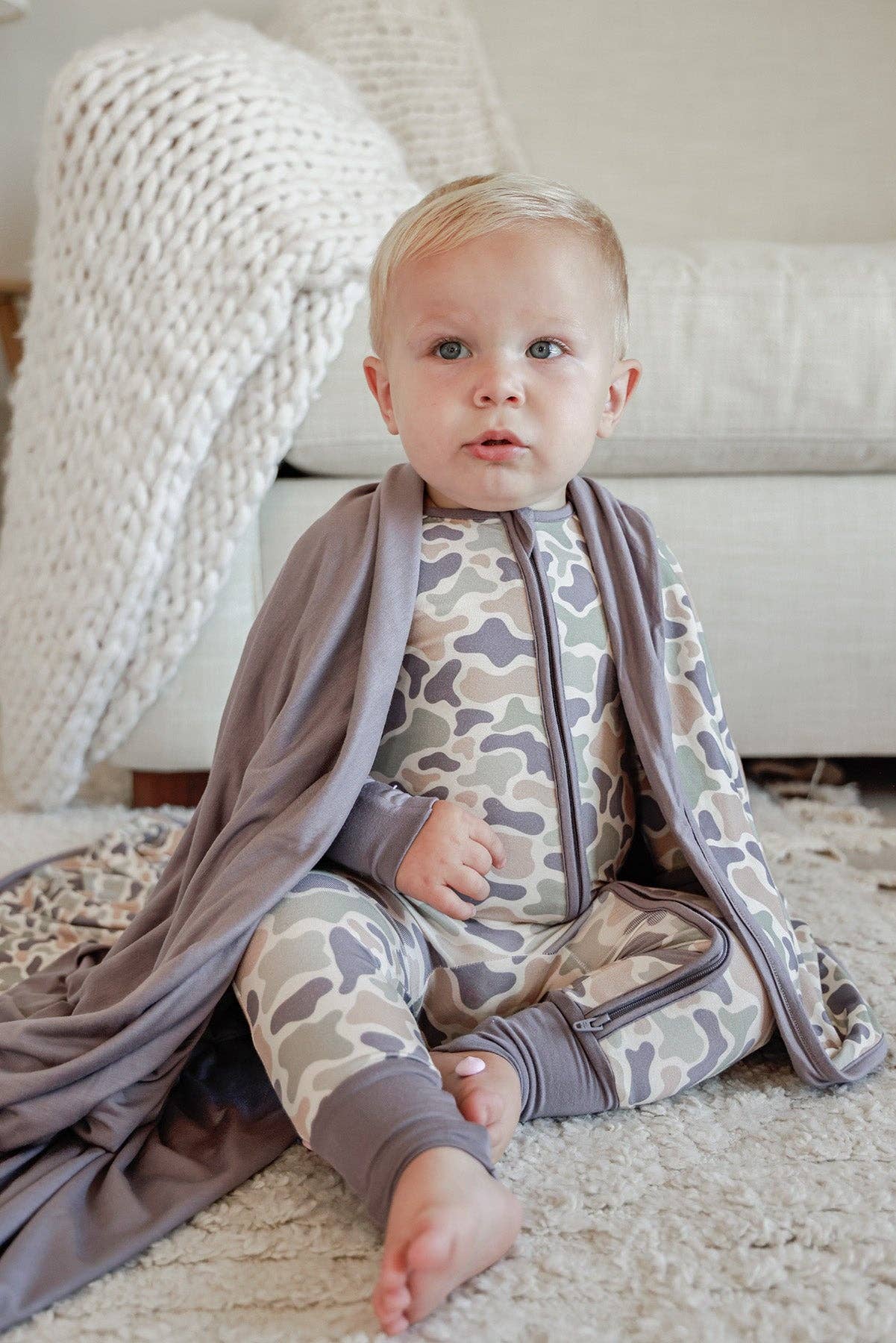 Camo Cutie Zip Romper