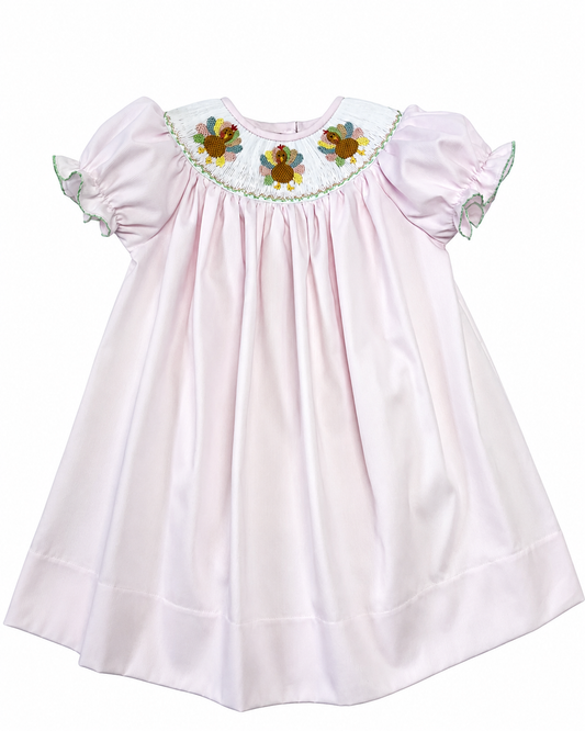 Pink Turkey Bishop Dress