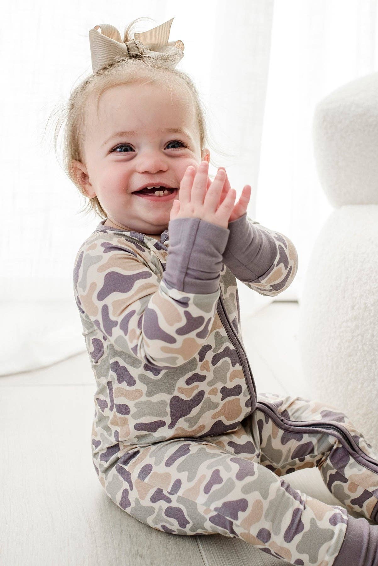 Camo Cutie Zip Romper