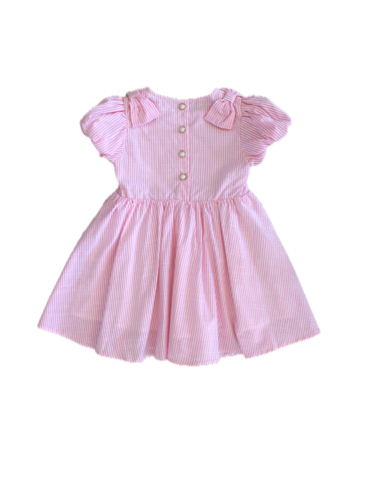 Pink Pearl Button Dress