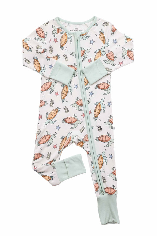 Convertible Zip Romper | Turtle