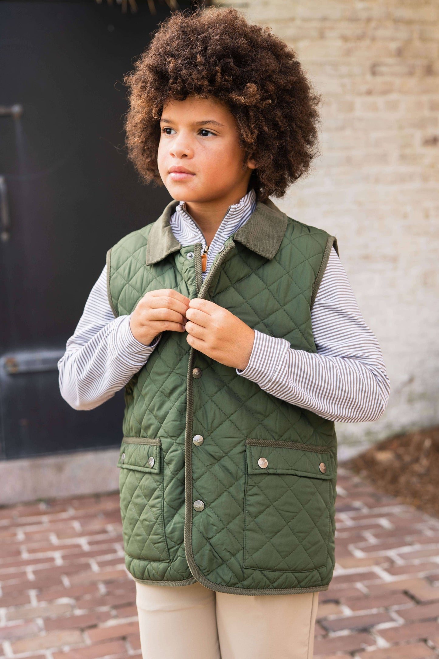 Derby Field Vest Green