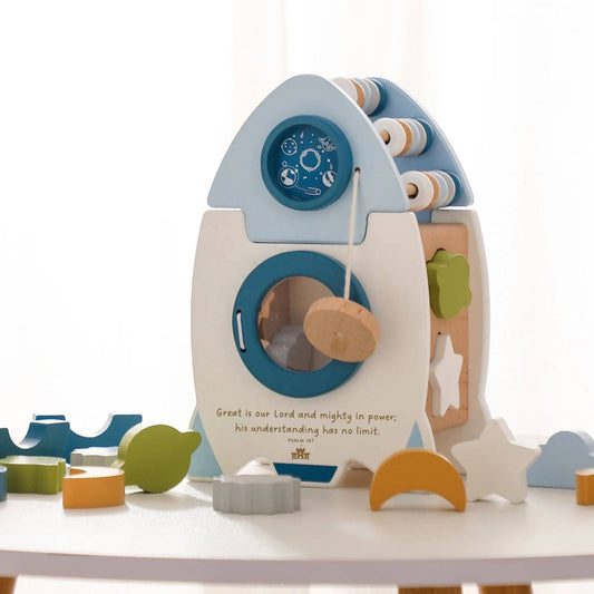Galactic Glory Starship - Kids' Wood Toy