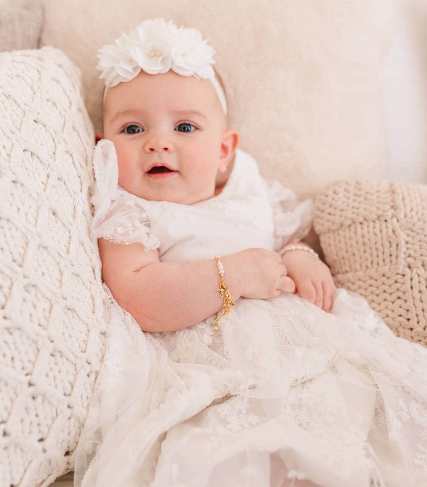 Pearl Cross Bracelet