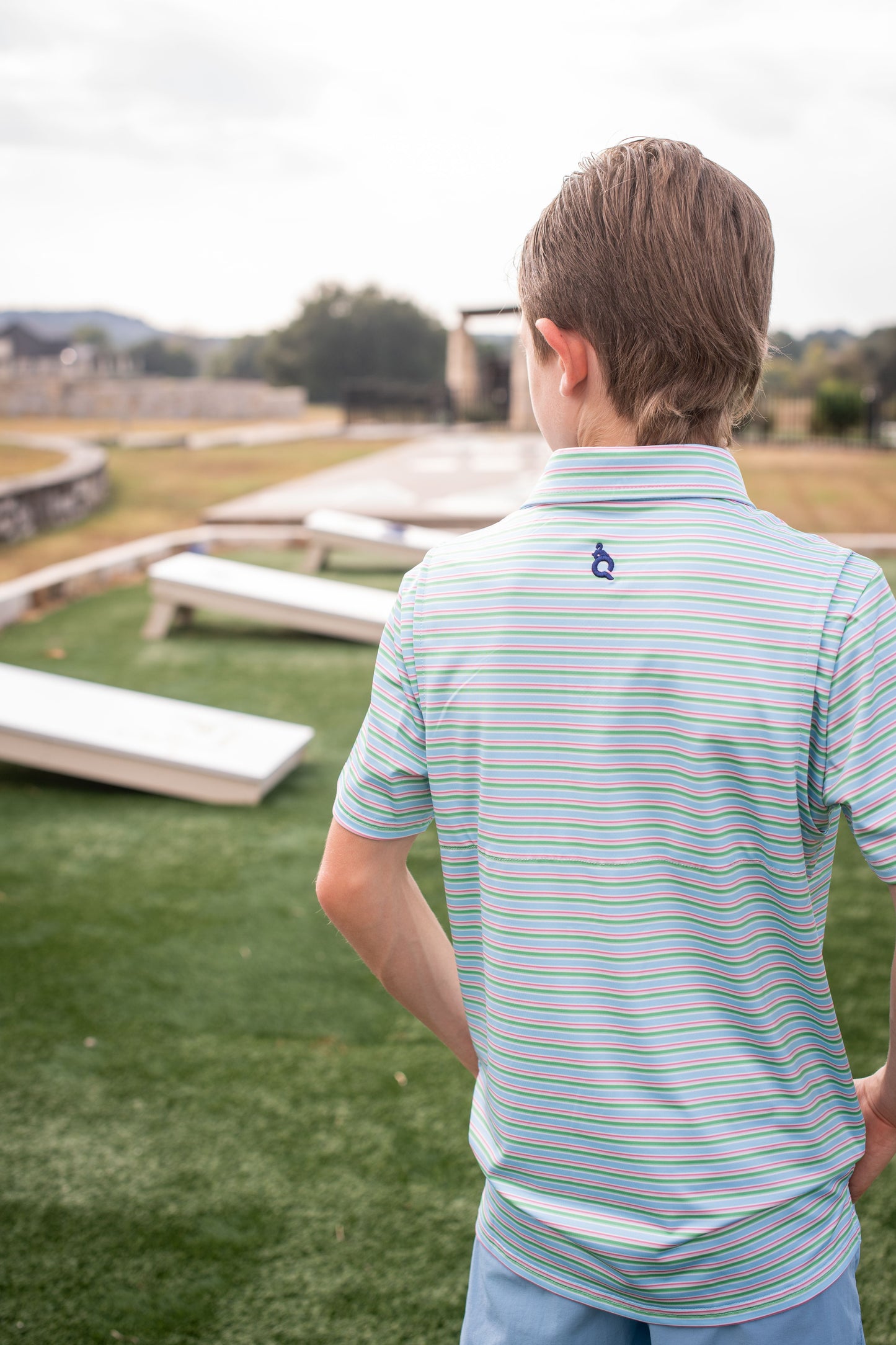 Sherbet Stripe Polo Shirt