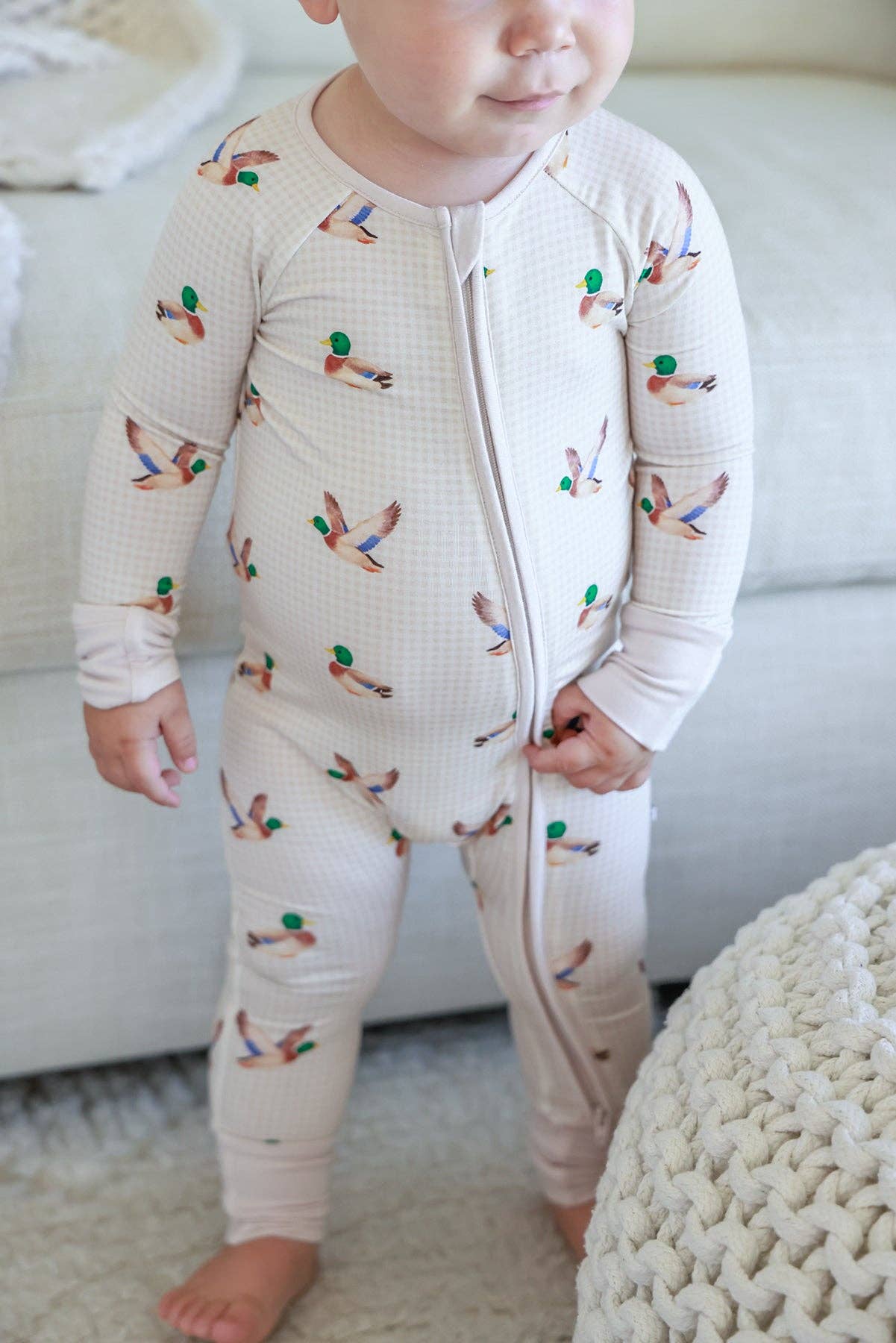 Little Mallard Zip Romper
