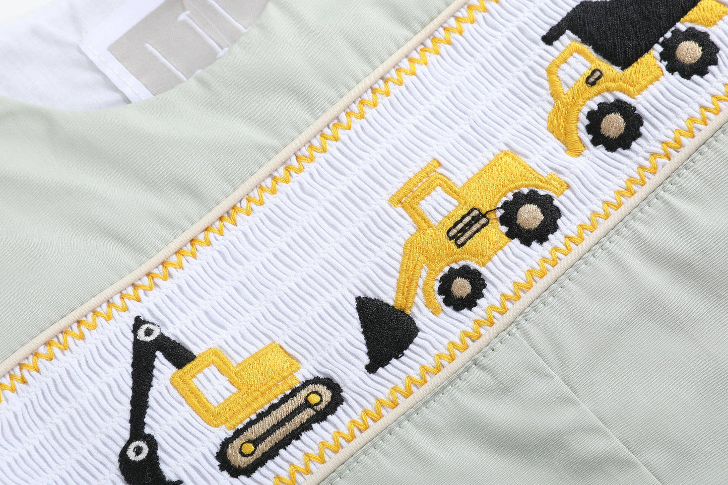 Construction Smocked Overalls: 18-24M