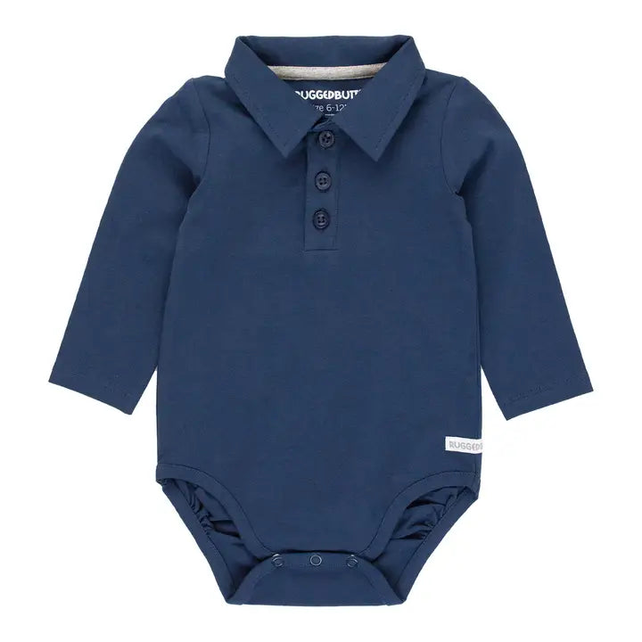 Navy Polo Bodysuit