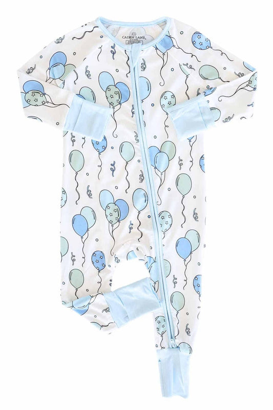 Party Time  Zip Romper | Blue