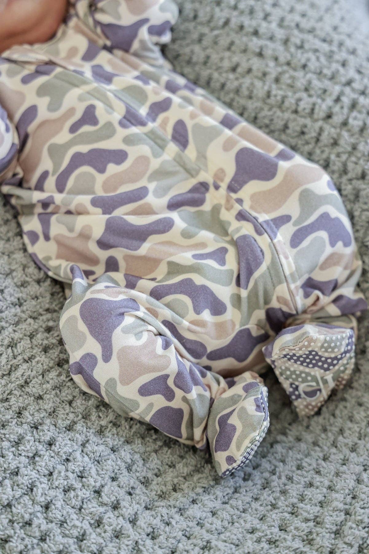 Camo Cutie Zipper Footie