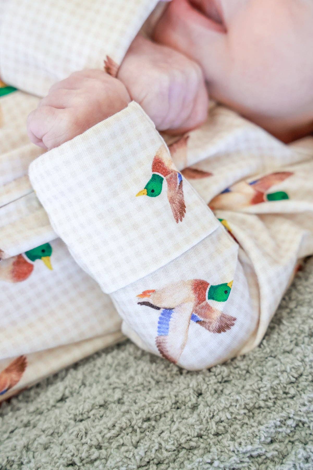 Little Mallard Zipper Footie