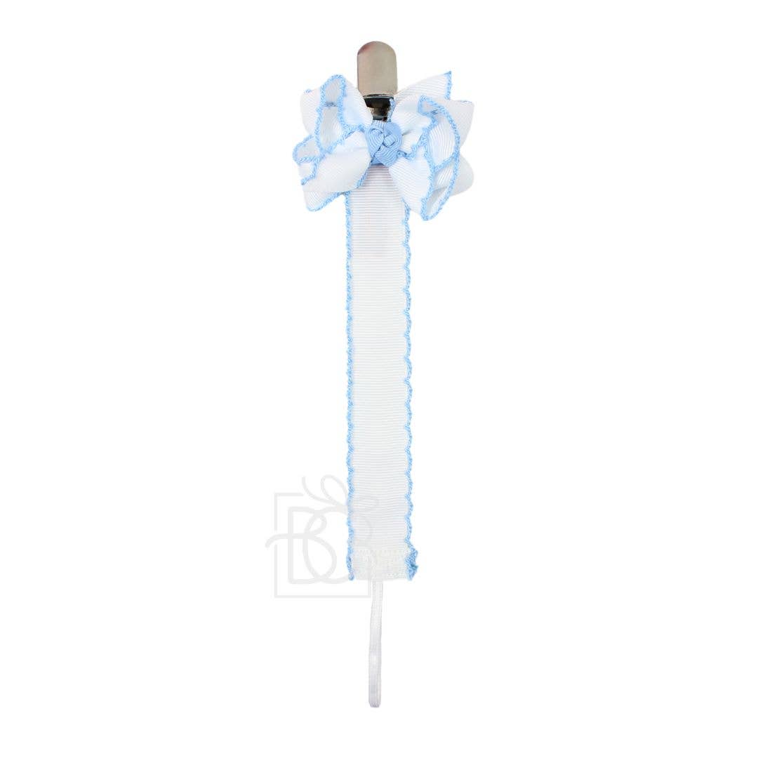 Pacifier Clip w/ Detachable Bow
