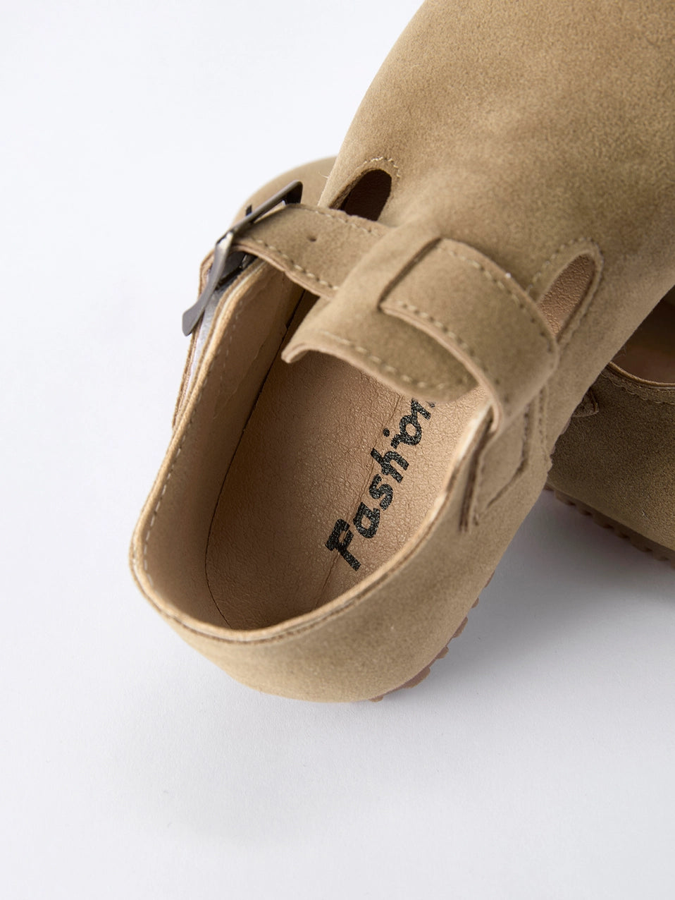 Suede Buckle Shoes Slip-On