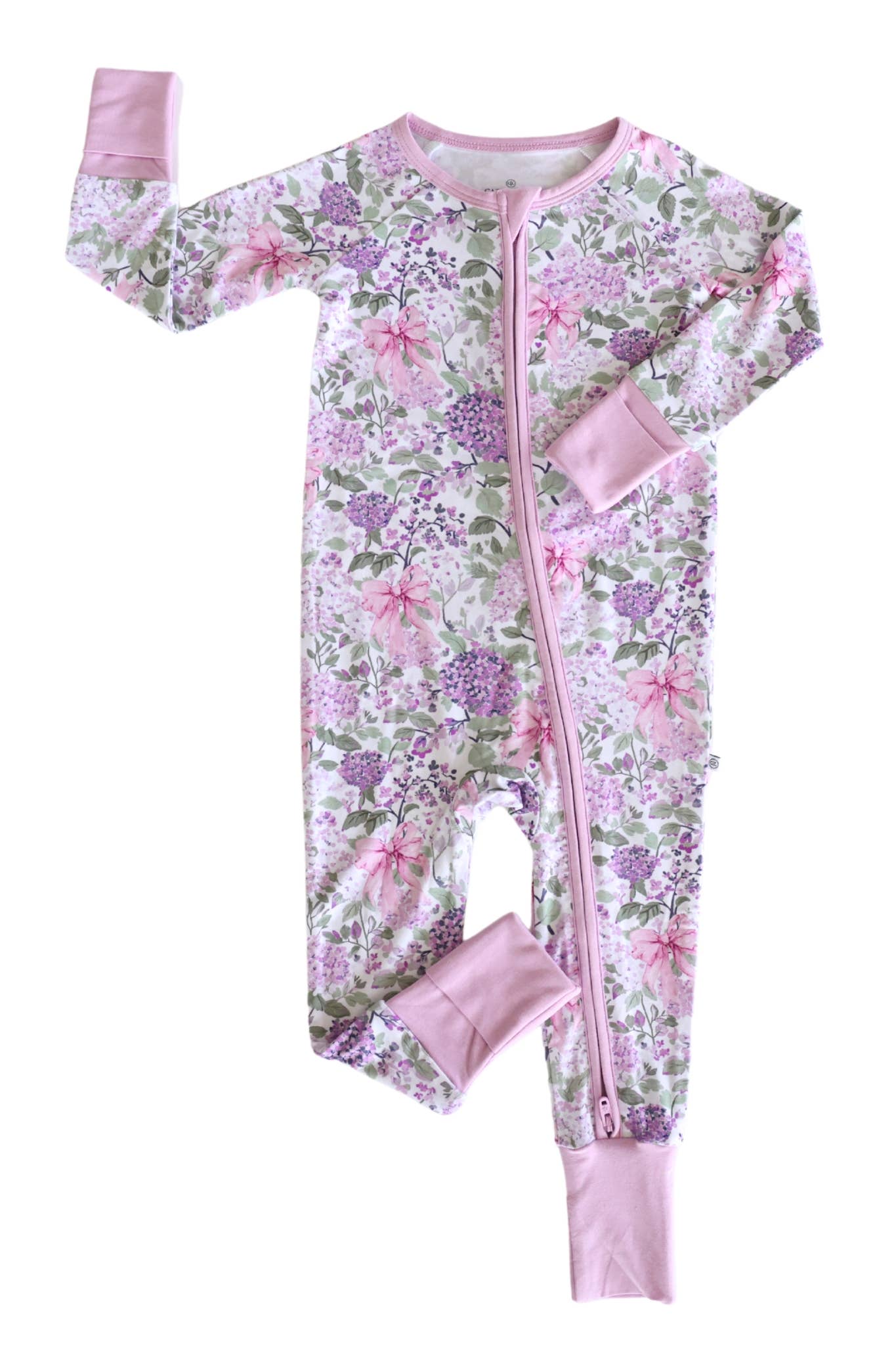 Lavender Lullaby Zip Romper