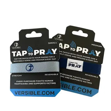 Tap To Pray - Navy & Grey