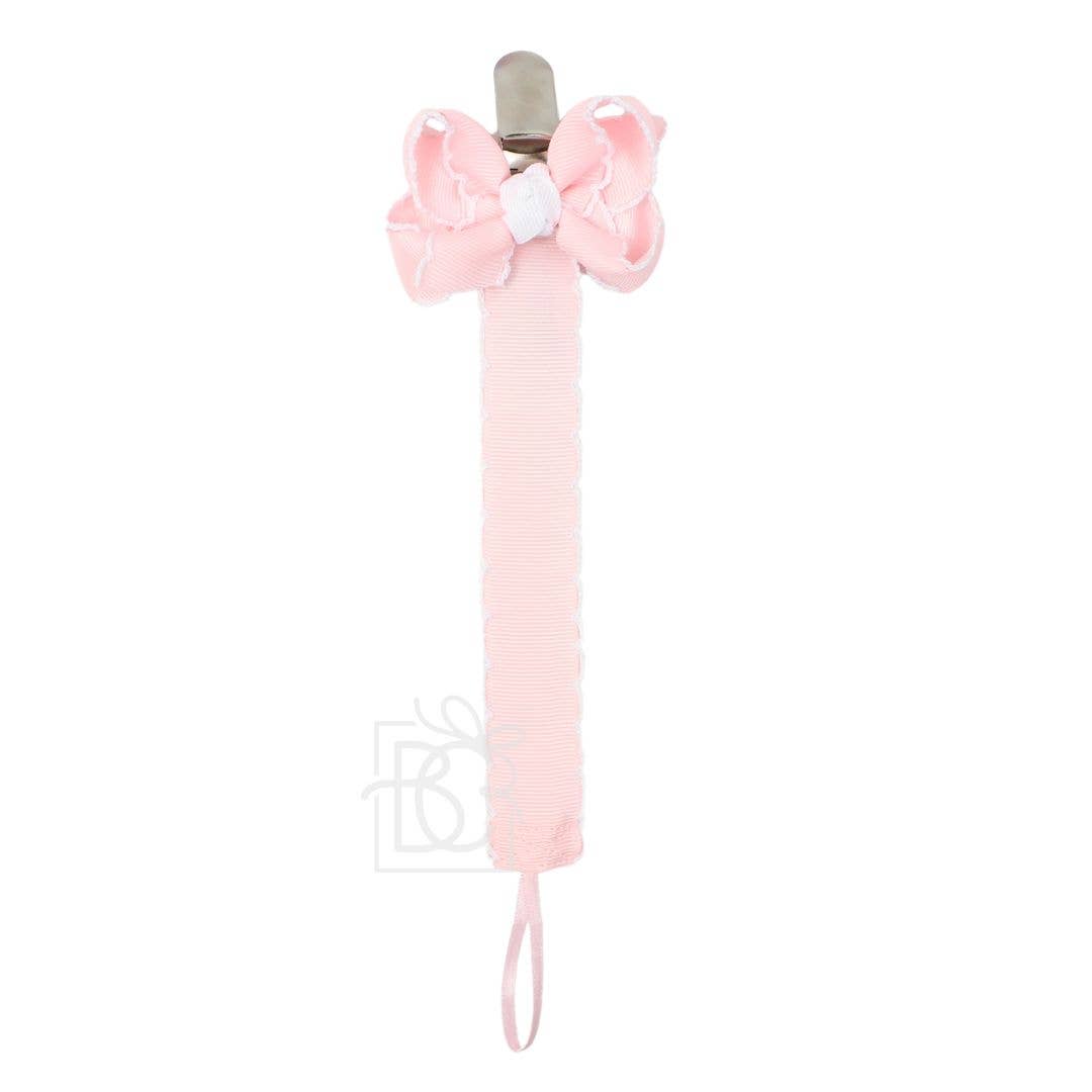 Pacifier Clip w/ Detachable Bow