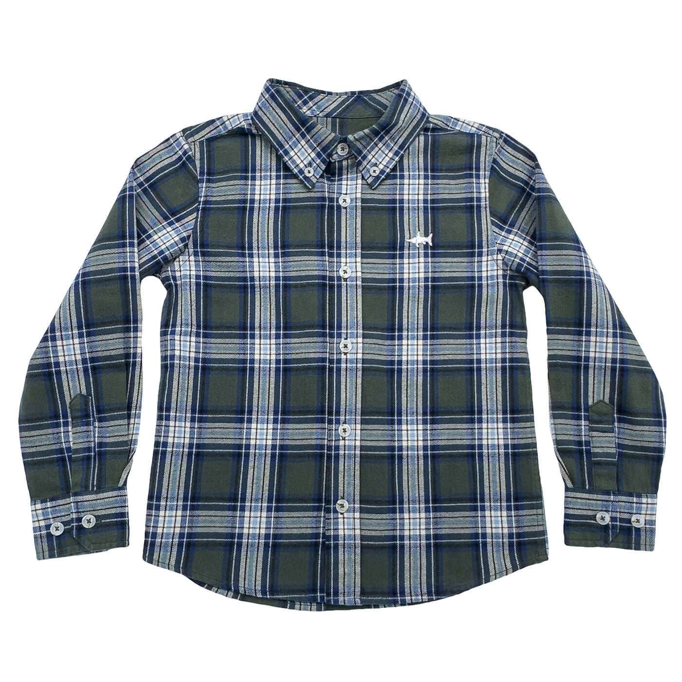Boys Flannel Green