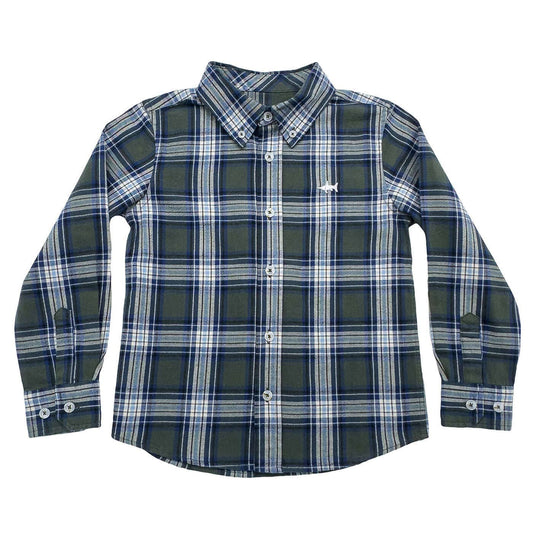 Boys Flannel Green