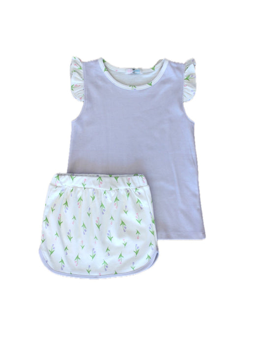 Zoe Floral Skort Set
