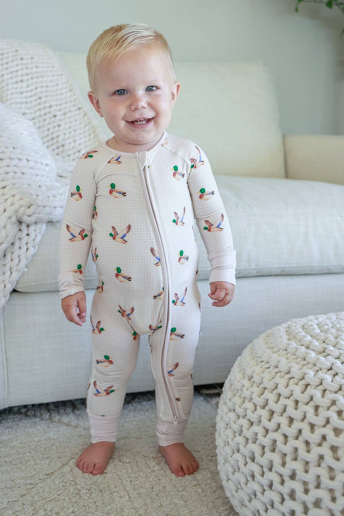 Little Mallard Zip Romper