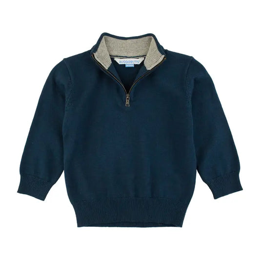 Navy 1/4 Zip Sweater