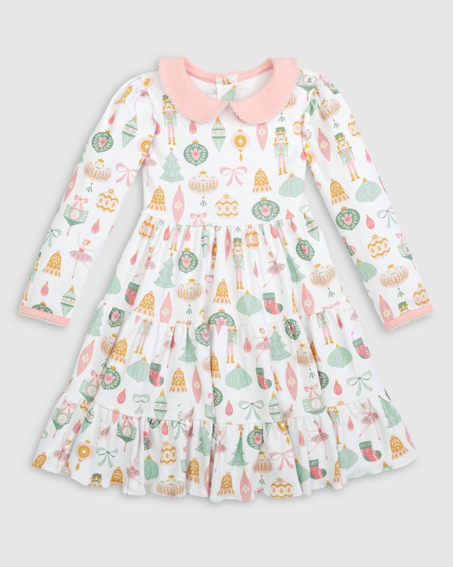 Christmas Ornaments Print Swing Dress: 2