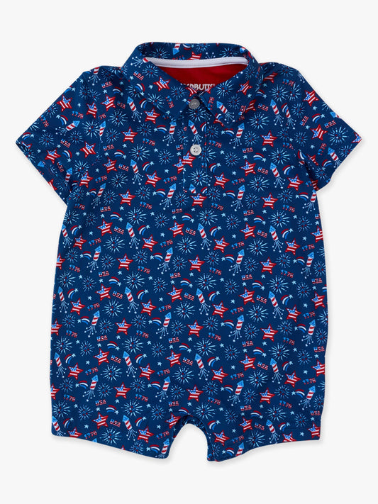 Fireworks Polo Romper