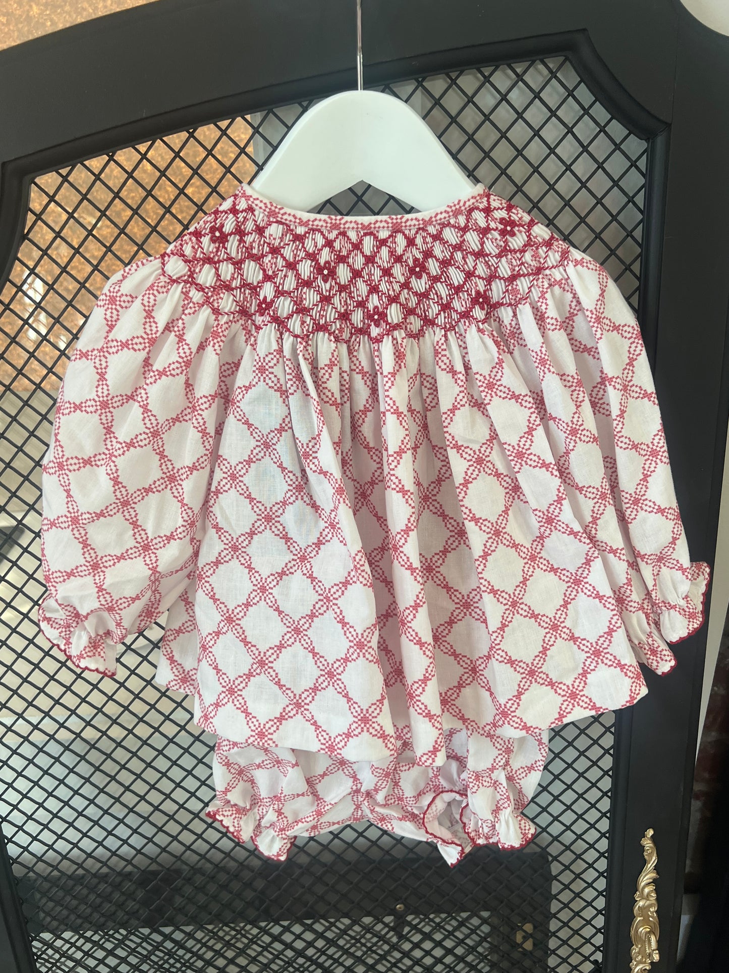 Cranberry Cross Bloomer Set