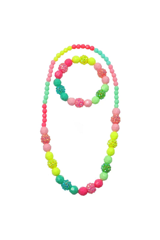 Vividly Vibrant Necklace & Bracelet Set (2pc)
