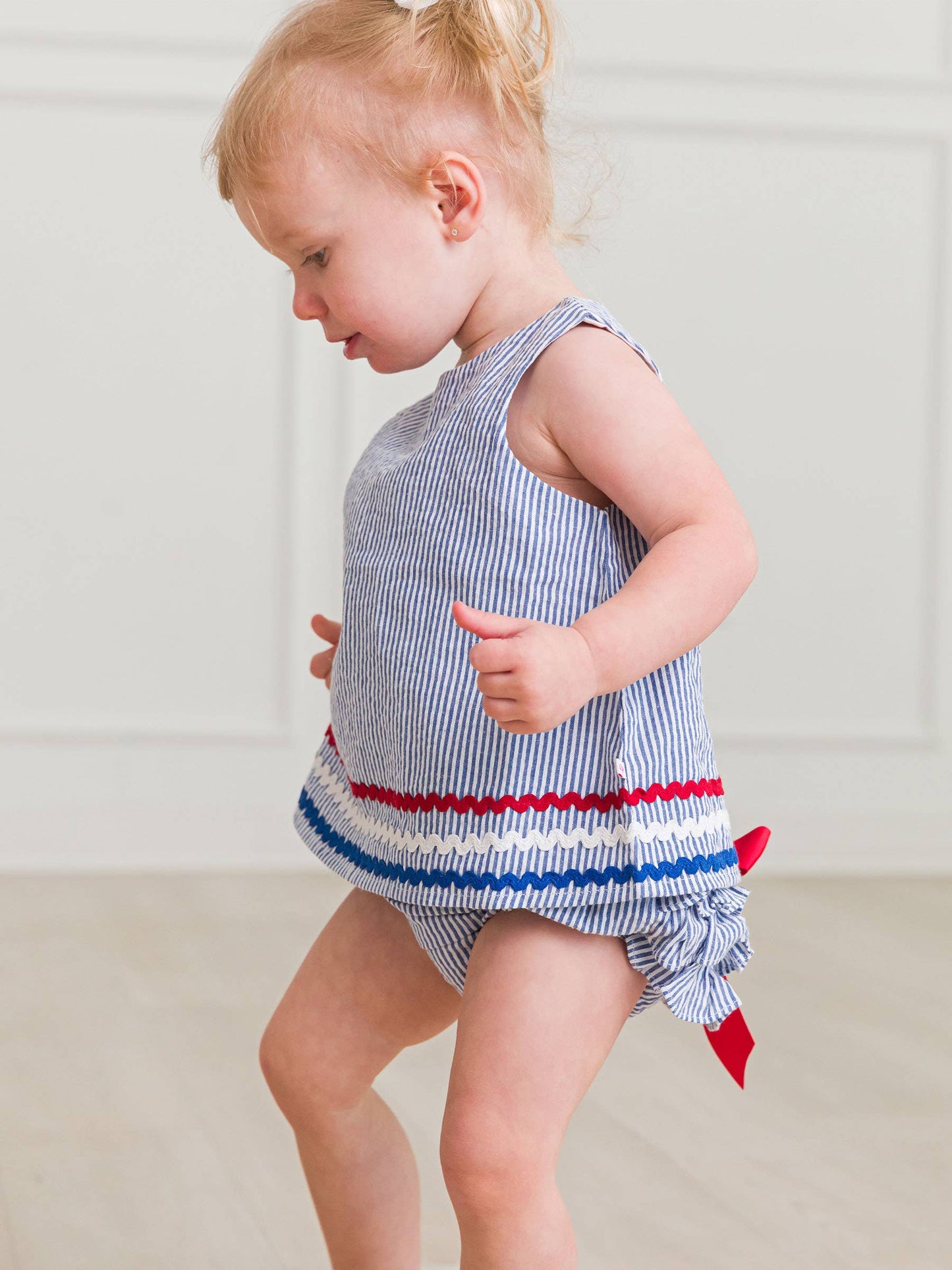 America Seersucker Bloomer Set