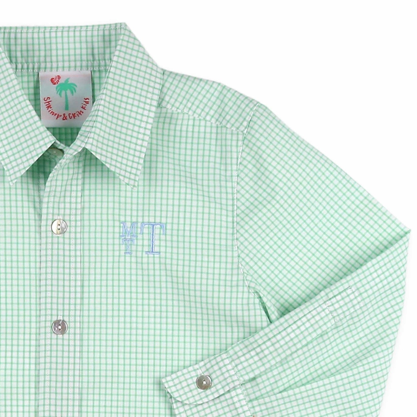 Boys Oxford - Green Check