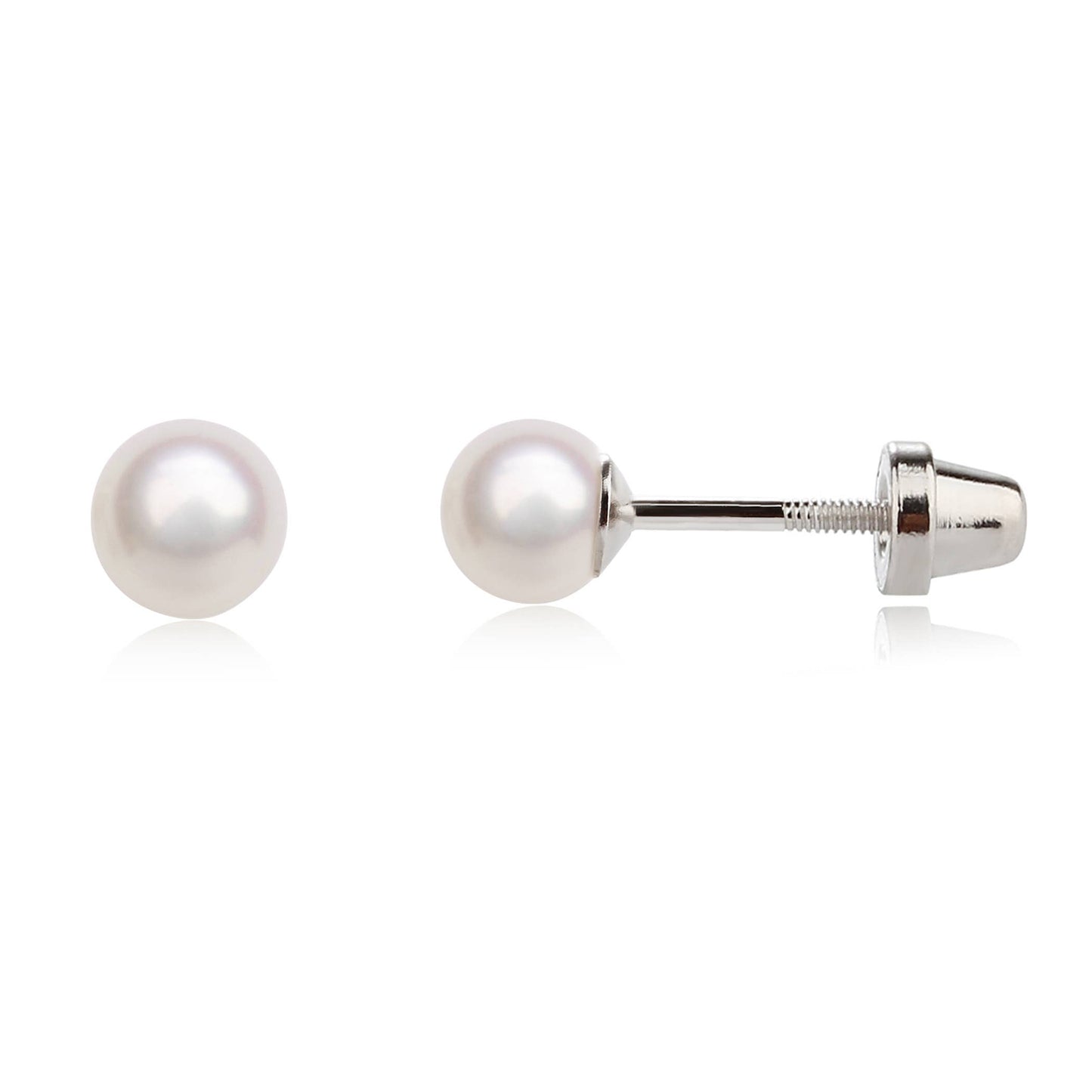 Sterling Silver Pearl Earrings