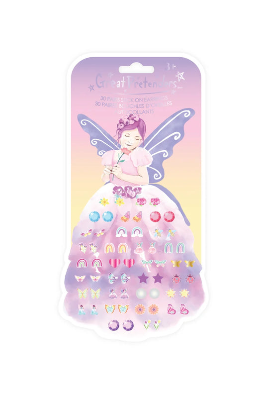 Butterfly Fairy Triana Sticker Earrings, 30 pairs