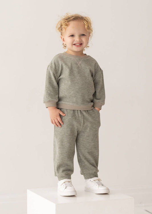Miles Two Piece Set: Green / 2T