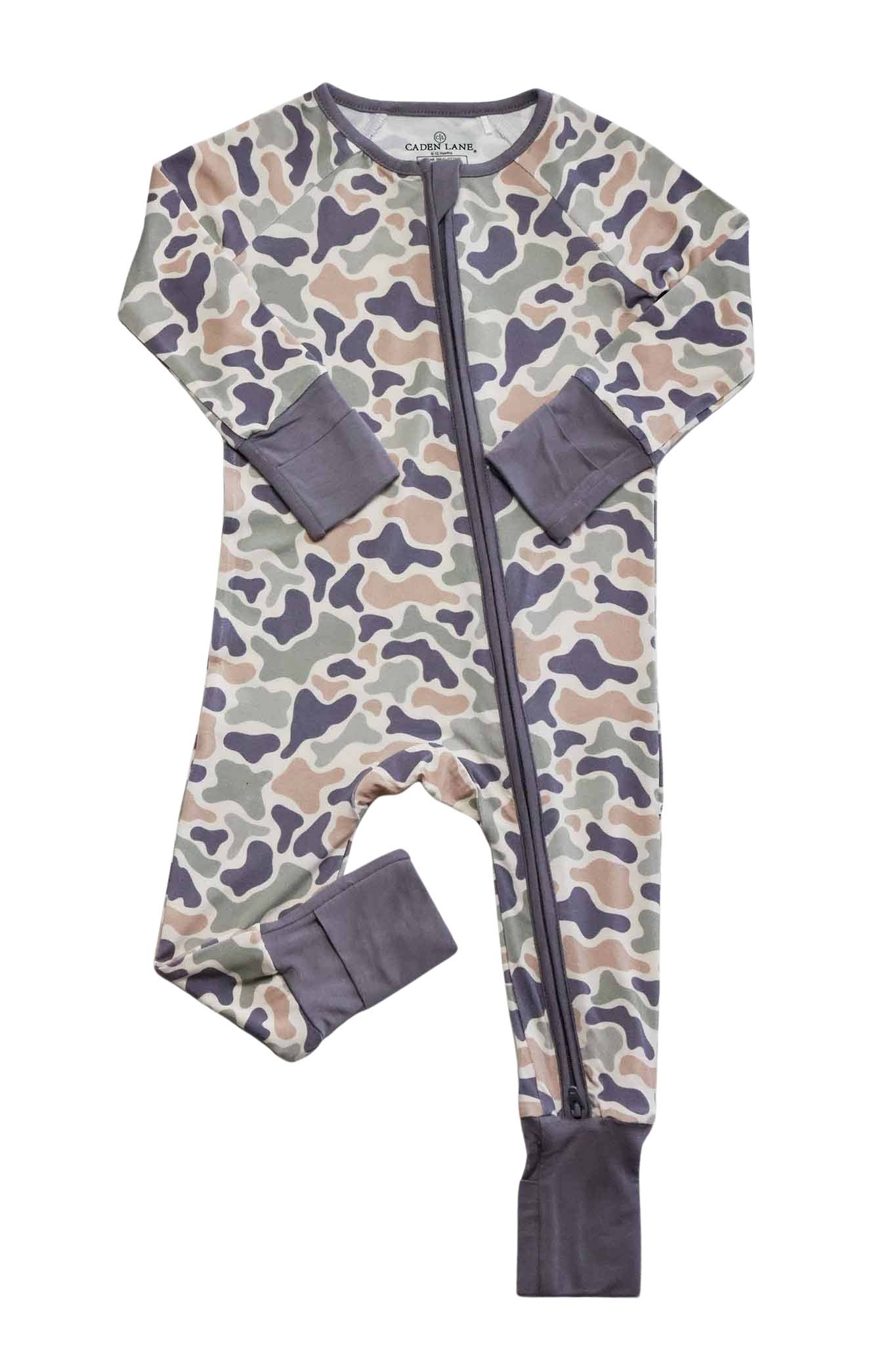 Camo Cutie Zip Romper