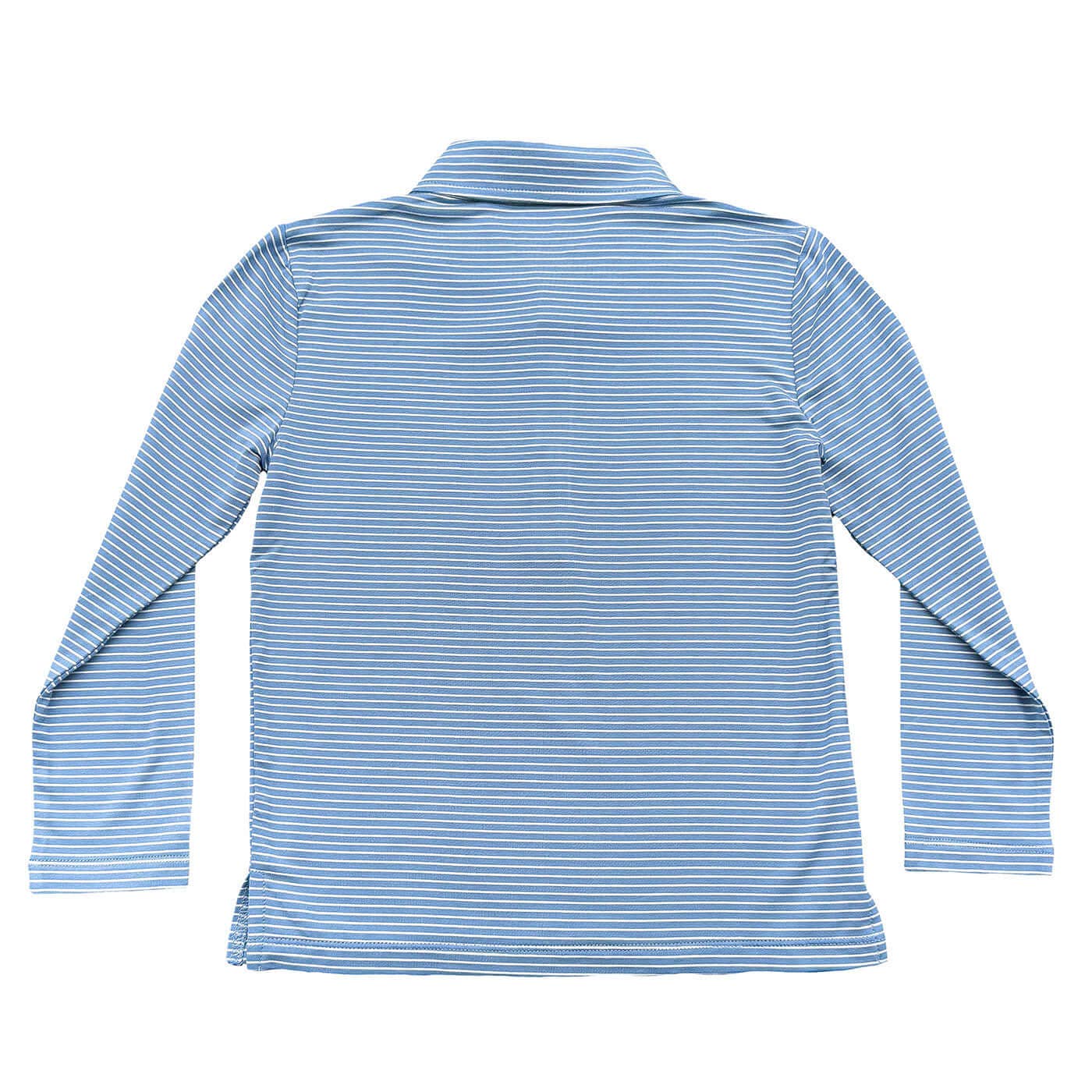 LS Polo Blue/White Stripe