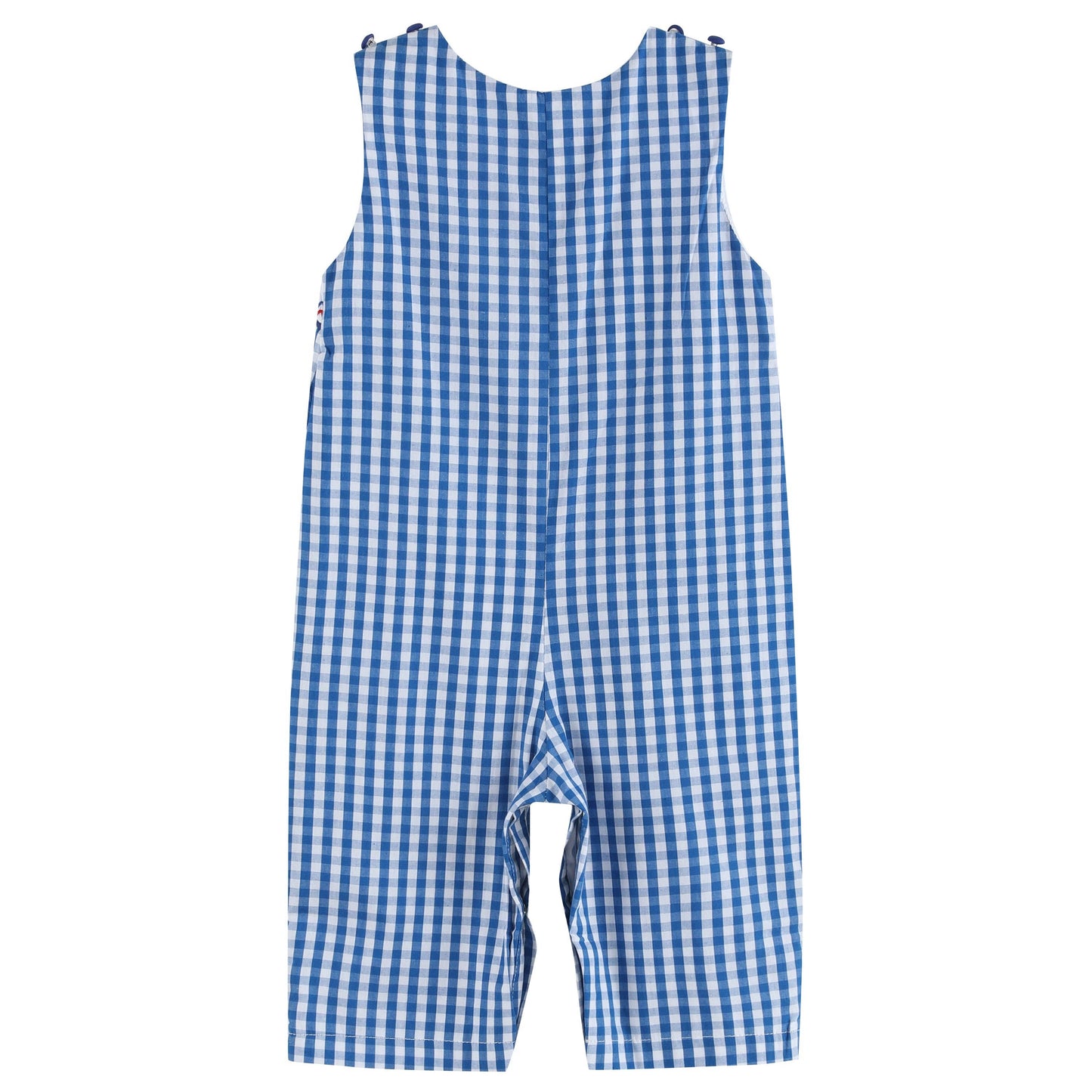 Emergency Vehicle Smocked Overalls: 6-12M