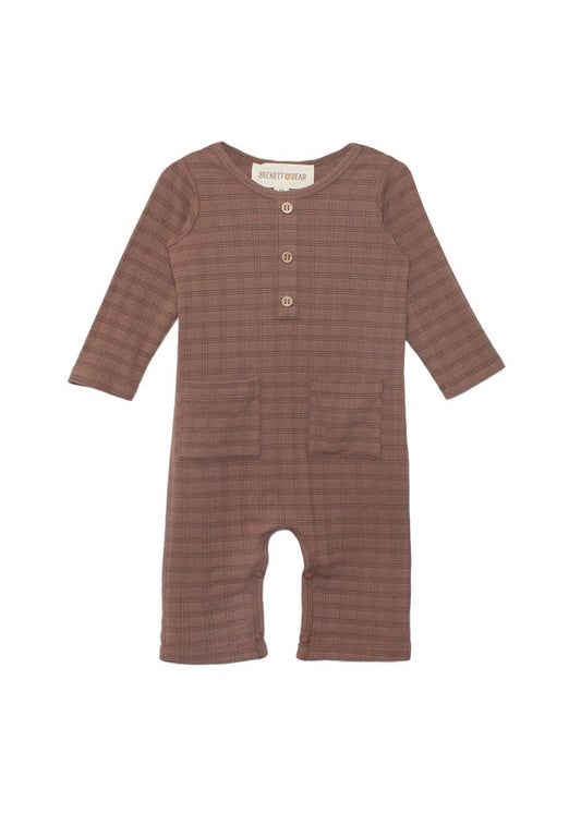 Theo Romper: Brown / 24M