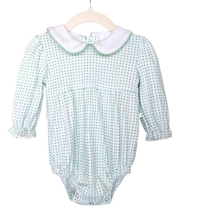 Long Sleeve Green Dot Bubble
