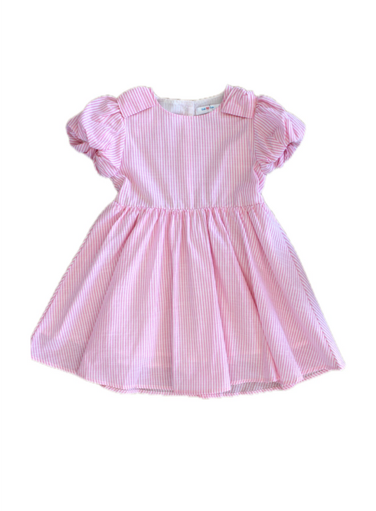 Pink Pearl Button Dress